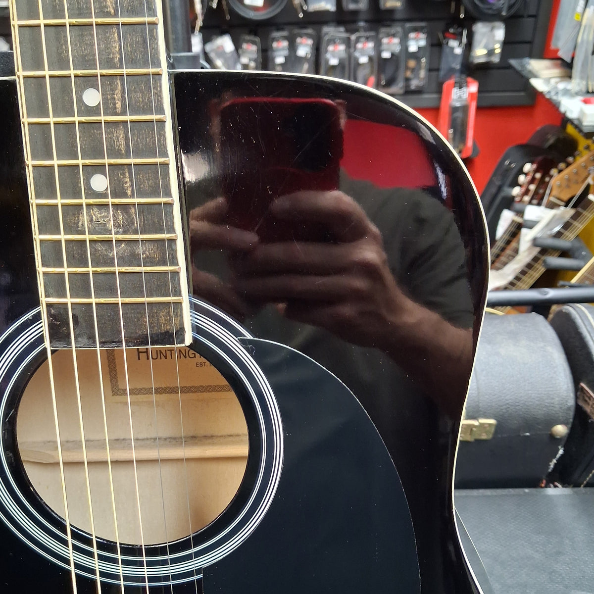 Huntington GA41 Acoustic Guitar - Black Gloss (USED)