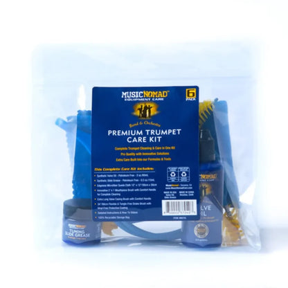 Music Nomad MN770 Premium Trumpet Cleaning & Care Kit – 6 pc.