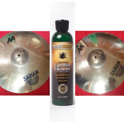 Music Nomad Cymbal Cleaner – Acid Free Cleaner, Polisher, Protectant for Brilliant Finishes - MN111