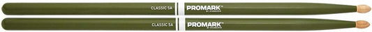 PROMARK Classic 5A Painted Sticks - Green - TX5AW-GREEN