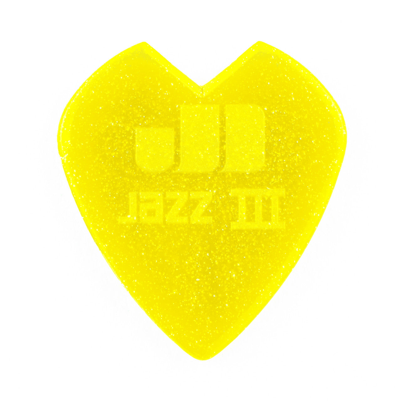 DUNLOP KIRK HAMMETT JAZZ III PICK YELLOW GLITTER PICKS 6-PACK - 47-KH3NYS
