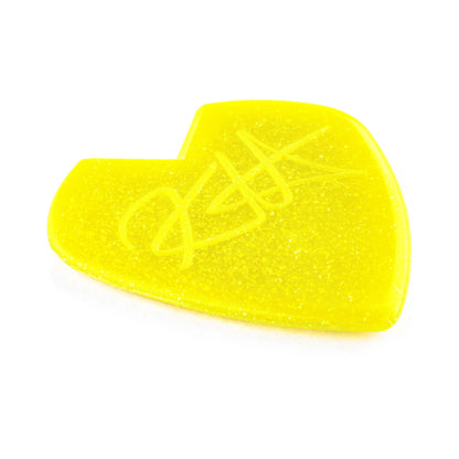 DUNLOP KIRK HAMMETT JAZZ III PICK YELLOW GLITTER PICKS 6-PACK - 47-KH3NYS