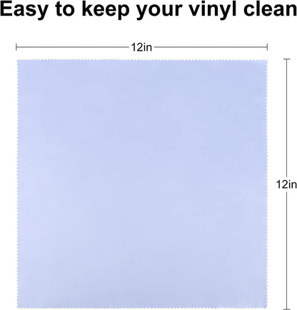 Record Cleaning Anti-Static Microfiber Lint-Free Cloth 12''x12'' - Blue