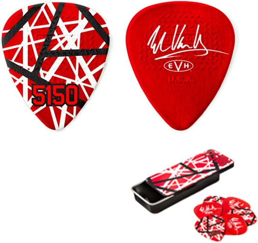 DUNLOP EVH 5150 MAX-GRIP GUITAR PICK TIN 6-PACK - EVHPT08