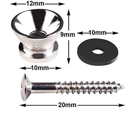Guitar Strap Button - Silver