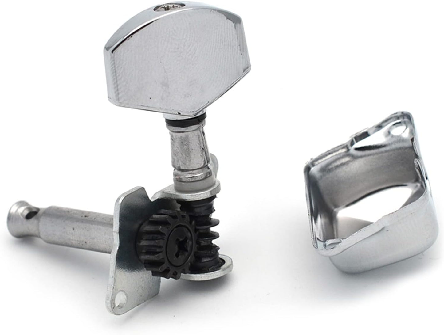 Semi-Closed Guitar Treble Side Machine Head Tuner for Acoustic or Electric Guitar - Chrome