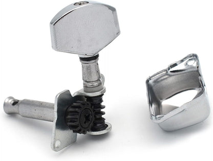 Semi-Closed Guitar Treble Side Machine Head Tuner for Acoustic or Electric Guitar - Chrome