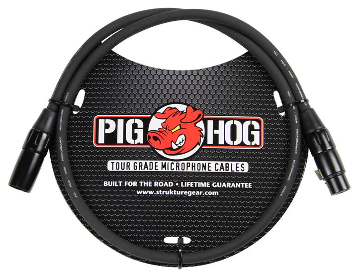 Pig Hog Microphone 8mm Cable, 3ft XLR - PHM3