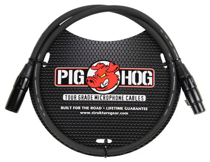 Pig Hog Microphone 8mm Cable, 3ft XLR - PHM3