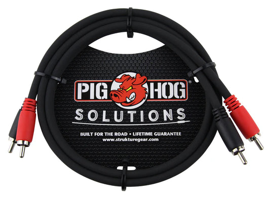 Pig Hog Solutions - 6ft RCA-RCA Dual Cable - PD-RCA06