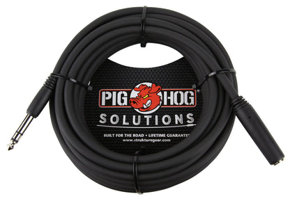 Pig Hog Solutions - 25ft Headphone Extension Cable, 1/4" - PHX14-25