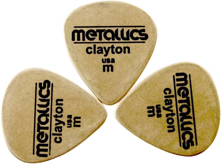 Clayton Metallics Standard Pick 3-Pack - Brass - BMS/3