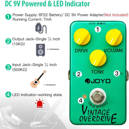 JOYO JF-01 Vintage Overdrive Pedal