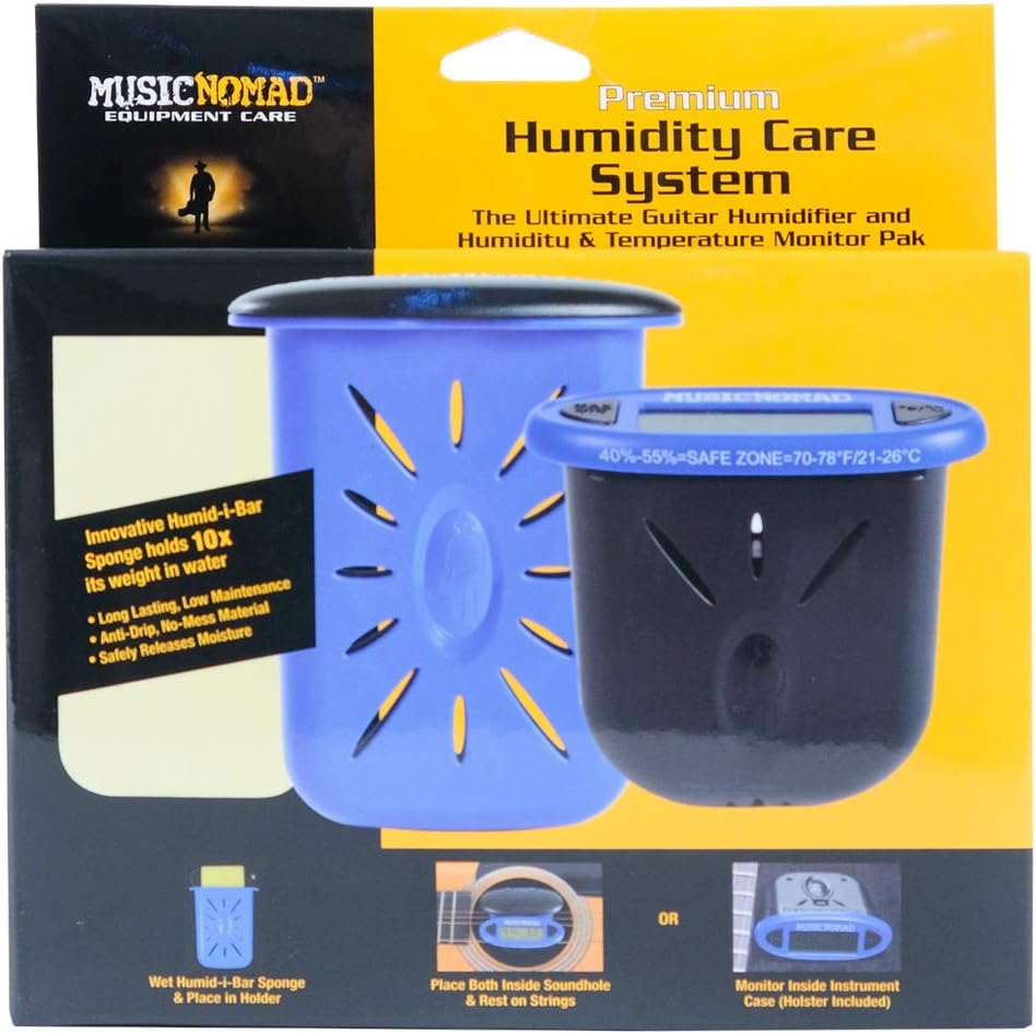 Music Nomad Premium Humidity Care System, Humitar & HumiReader - MN306