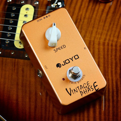 JOYO JF-06 Vintage Phase Guitar Effects Pedal, Analog 70's Classic Phaser Tone with Speed Control for Electric Guitar, True Bypass