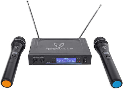 Rockville RWH1203VH Dual Wireless Handheld Microphone System (USED) "Open Box"