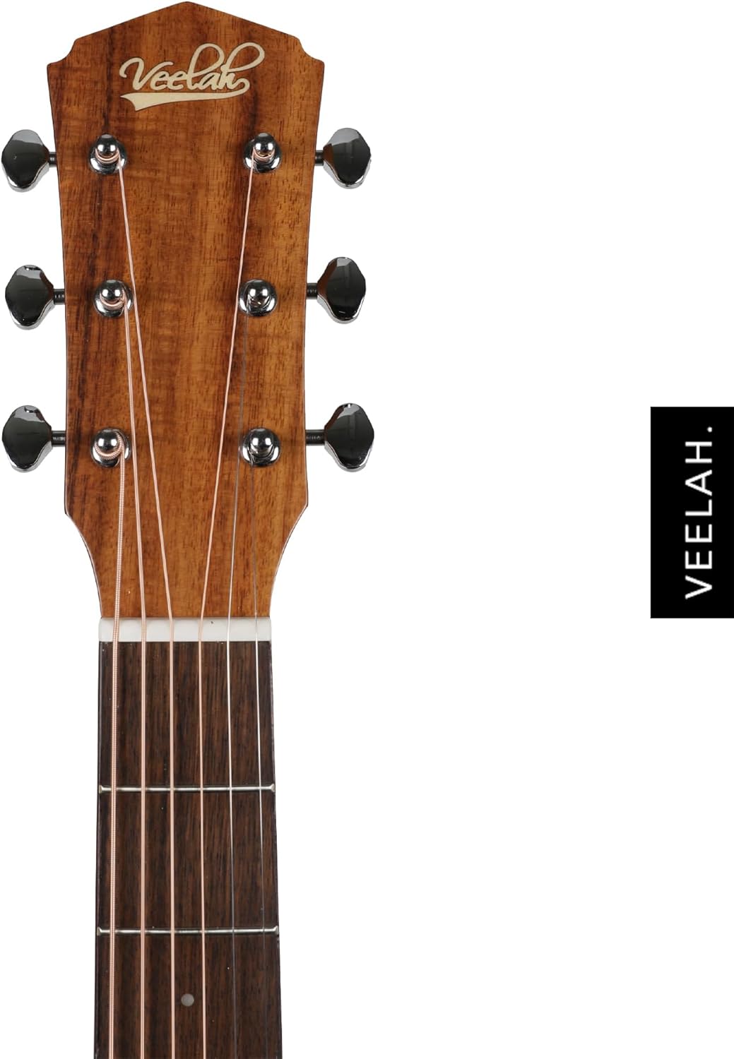 Veelah V1-D 6-String Acoustic Guitar Dreadnaught Solid Top Mahogany Back and Sides w/ GIg Bag - Natural