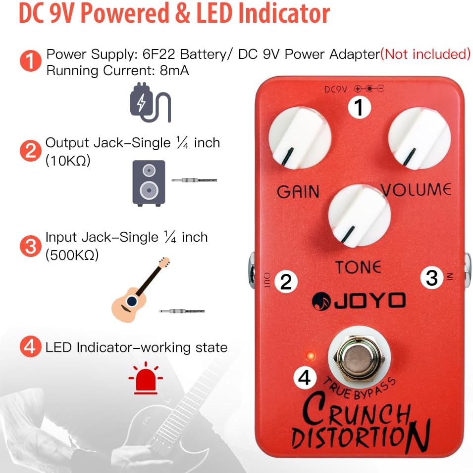JOYO JF-03 Crunch Distortion Pedal