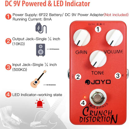 JOYO JF-03 Crunch Distortion Pedal
