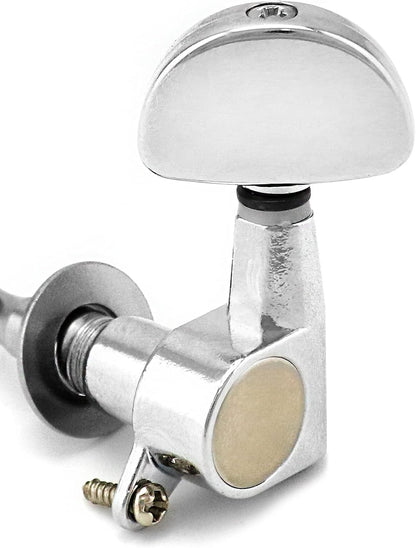Guitar Tuning Pegs - Universal 3L+3R Machine Heads Knobs Tuning Keys For Acoustic& Electric Guitars - Zinc Alloy Metal
