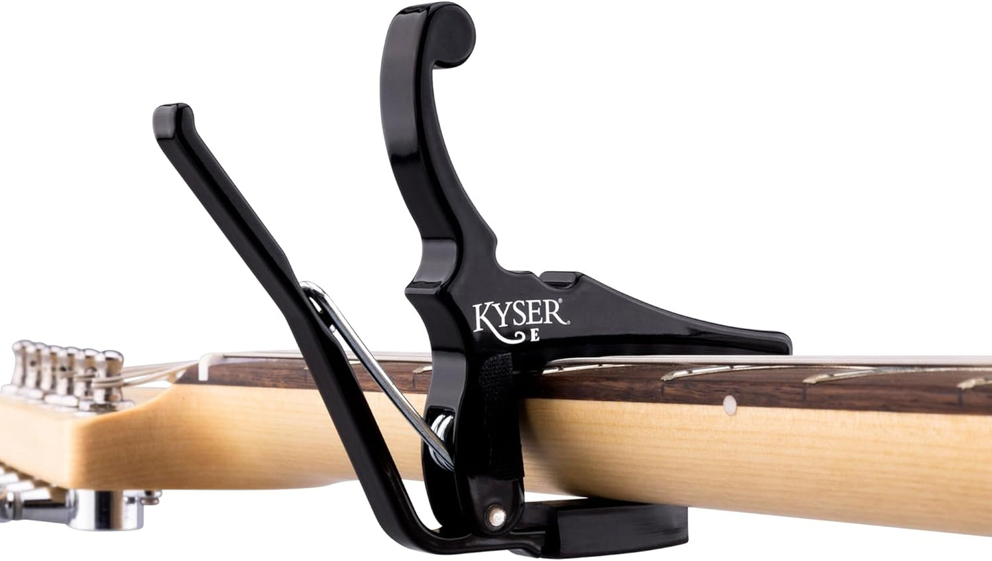 Kyser Quick-Change Capo For Electric Guitars - Black - KGEBA