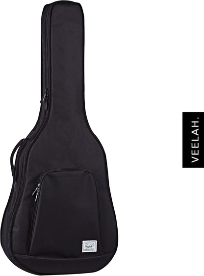 Veelah V1-D 6-String Acoustic Guitar Dreadnaught Solid Top Mahogany Back and Sides w/ GIg Bag - Natural