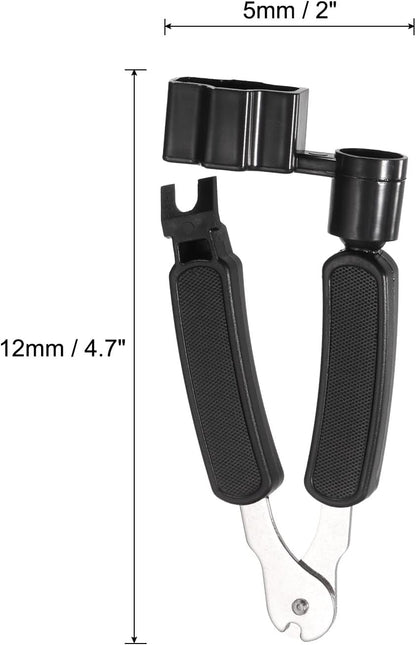 Guitar String Winder/Cutter/Pin Puller 3 in 1 - Black