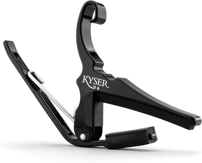 Kyser KG6B Quick-Change Guitar Capo for 6-String Acoustic Guitars - Black