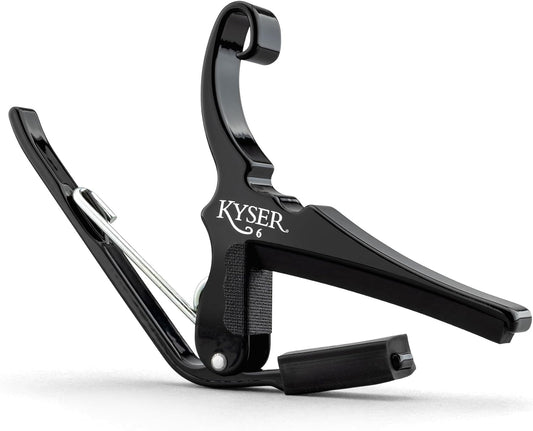 Kyser KG6B Quick-Change Guitar Capo for 6-String Acoustic Guitars - Black