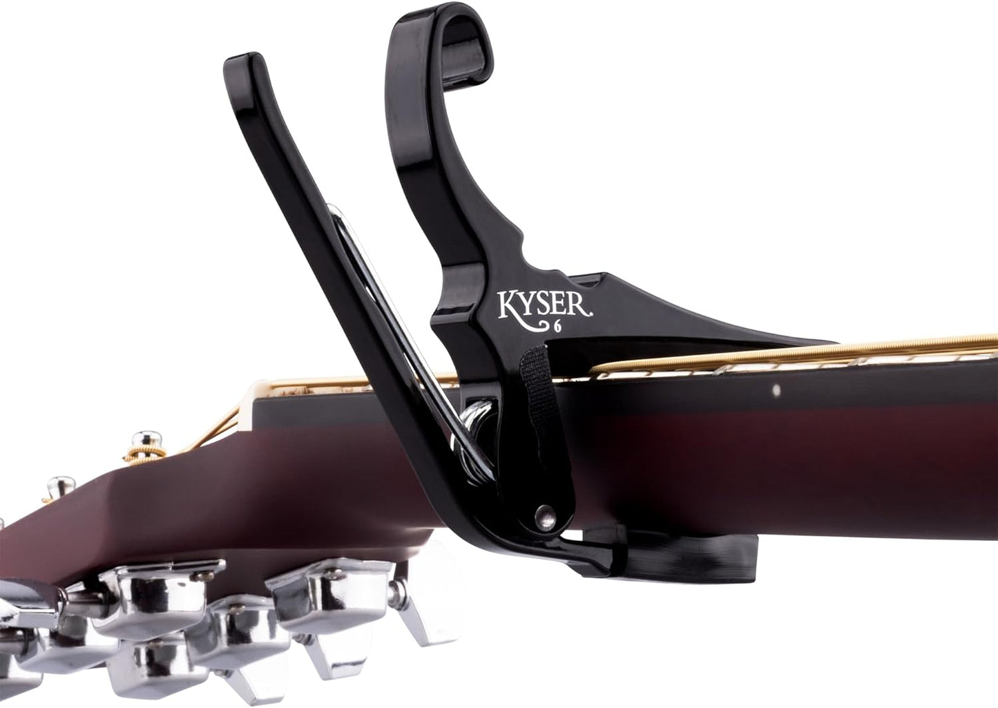 Kyser KG6B Quick-Change Guitar Capo for 6-String Acoustic Guitars - Black