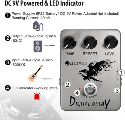 JOYO JF-08 Digital Delay Pedal