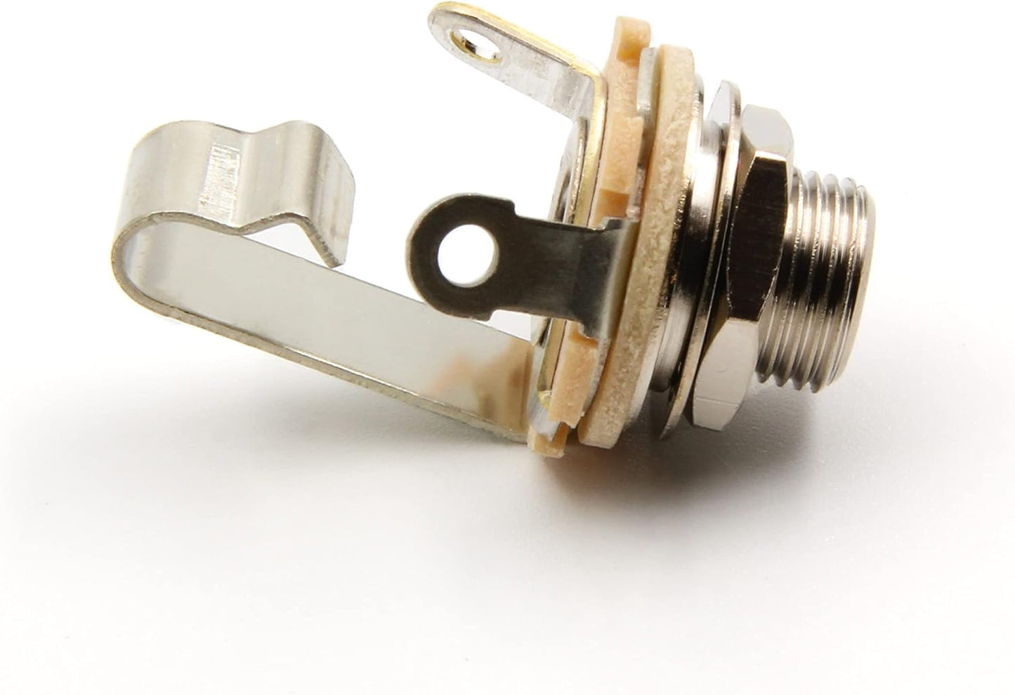 1/4" Mono Electric Guitar Output Jack Switchcraft #11 - Nickel Plate