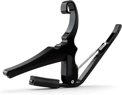 Kyser KG6B Quick-Change Guitar Capo for 6-String Acoustic Guitars - Black