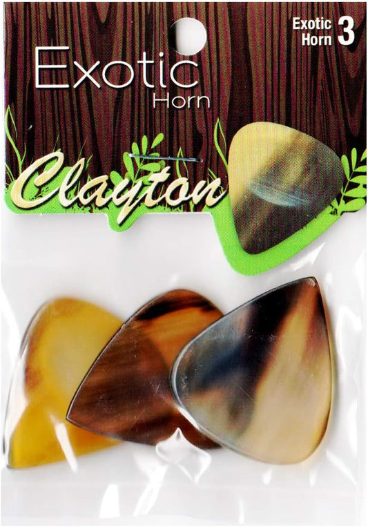 Clayton Exotic Horn Guitar Picks - HHS/3