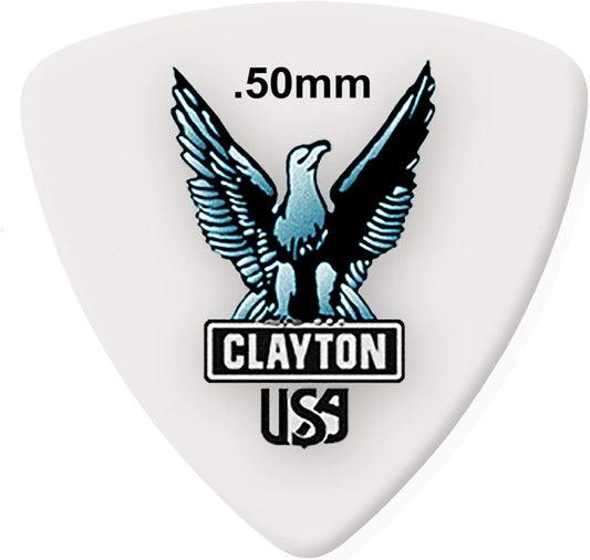 Clayton Acetal Rounded Triangle Guitar Picks .50 mm 12-Pack - RT50/12