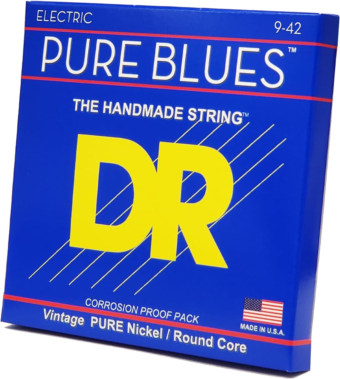 DR Strings PHR-9 Pure Blues Pure Nickel Wrap Round Core (9-42)
