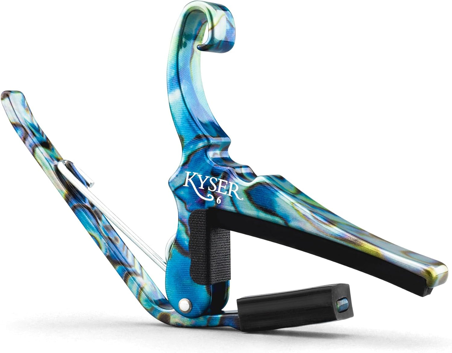 Kyser KG6ABA Quick-Change Guitar Capo for 6-String Acoustic Guitars - Abalone