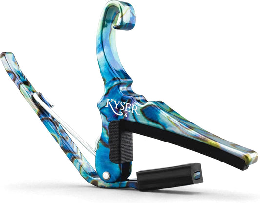 Kyser KG6ABA Quick-Change Guitar Capo for 6-String Acoustic Guitars - Abalone