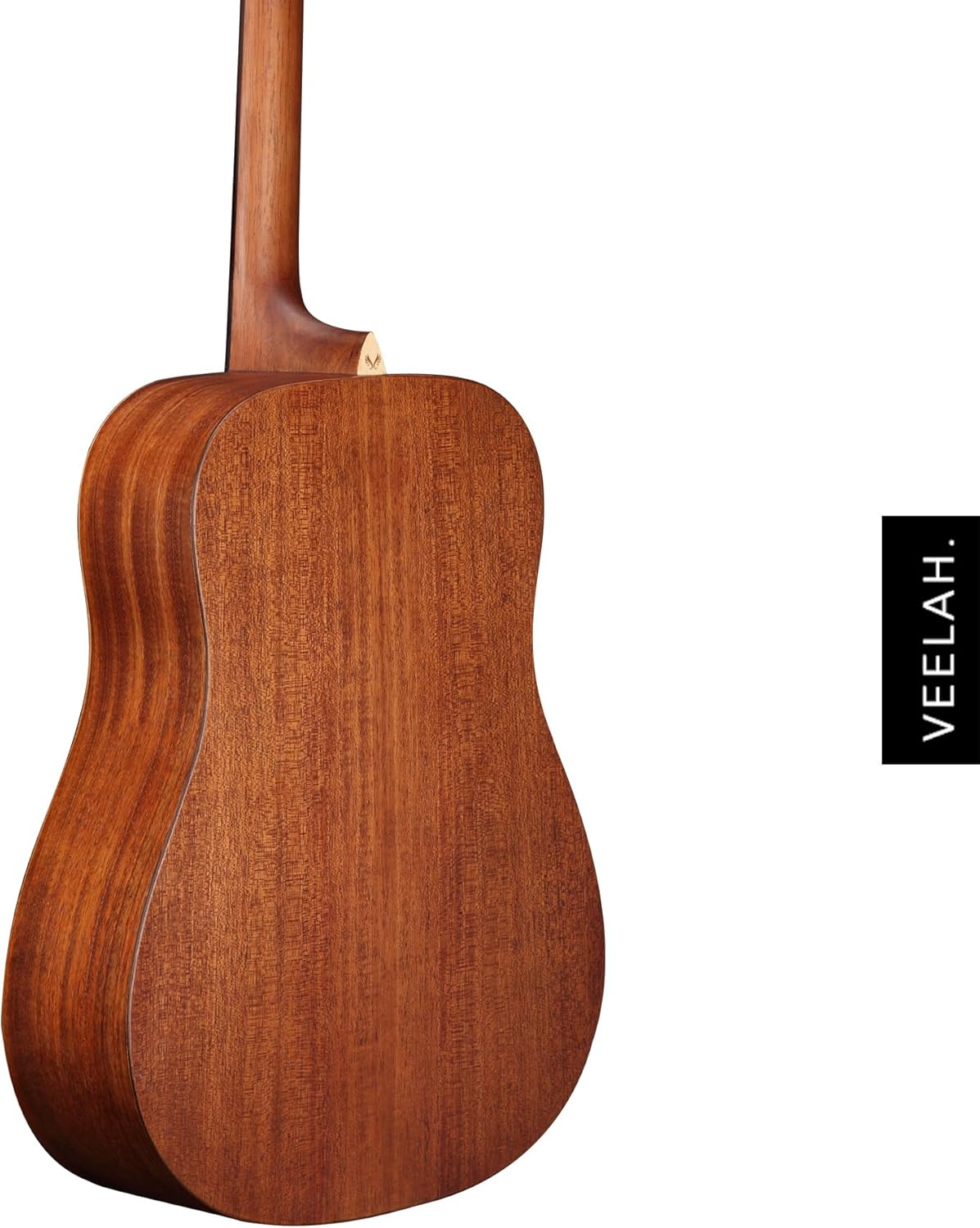 Veelah V1-D 6-String Acoustic Guitar Dreadnaught Solid Top Mahogany Back and Sides w/ GIg Bag - Natural