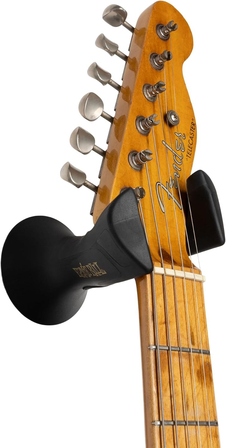 ERNIE BALL GUITAR WALL MOUNT HANGER - BLACK - P09619