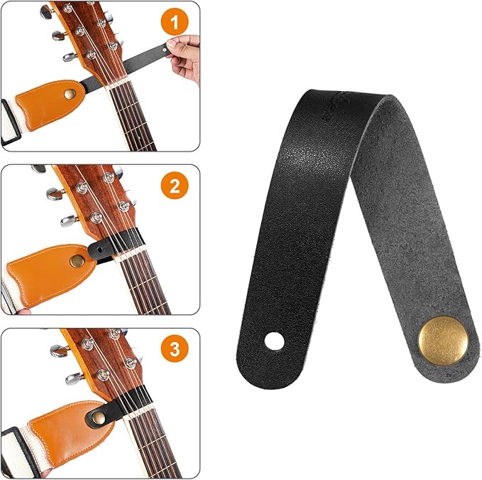 Leather Headstock Strap Adapter Tie – Single