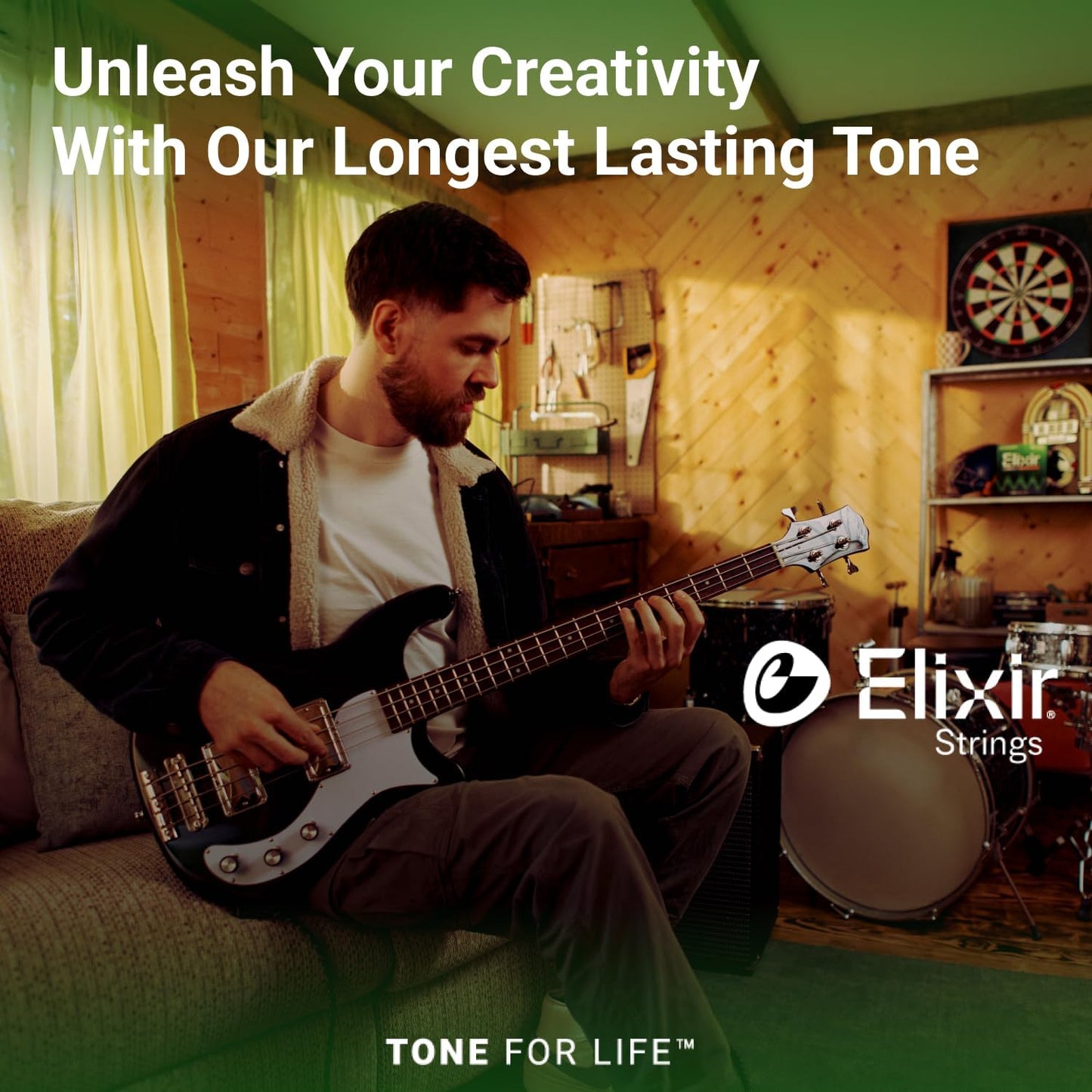 Elixir 14202 Nickel Plated Steel 5-String Bass Strings With NANOWEB Coating Long Scale Light (45-130)