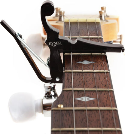 Kyser Quick-Change Capo For Mandolin, Ukulele, & Banjo - Black - KBMB
