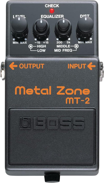 Boss MT-2 Metal Zone Distortion Guitar Pedal w/ Original Box & Manual (USED)