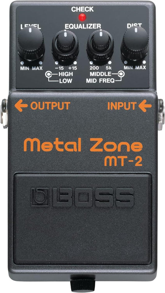 Boss MT-2 Metal Zone Distortion Guitar Pedal w/ Original Box & Manual (USED)
