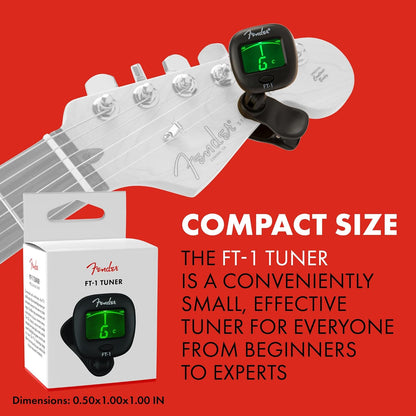 Fender FT-1 Professional Guitar Clip-On Tuner - Black