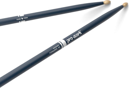 ProMark TX5AW-BLUE Classic Forward 5A Painted Blue Hickory Drumstick, Oval Wood Tip