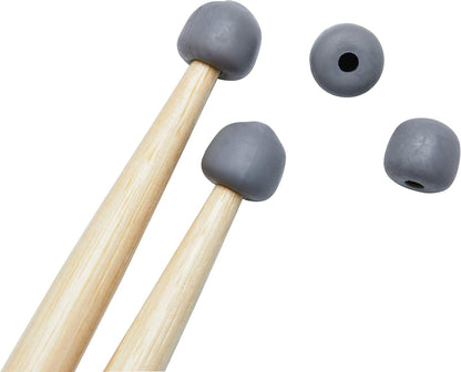 Vater VTIPS Drum Stick Practice Tips, 2 Pair - Gray