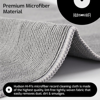 Anti Static Microfiber Record Cleaning Cloth - Gray