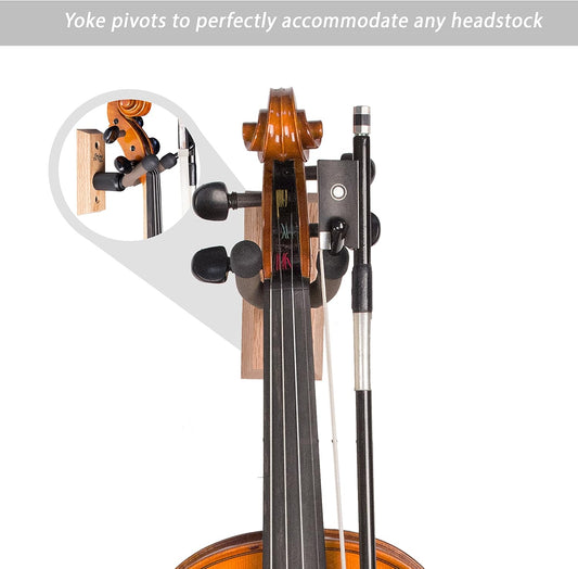 String Swing USA Hardwood Home & Studio Violin Hanger - Hardwood Oak - CC01V-O